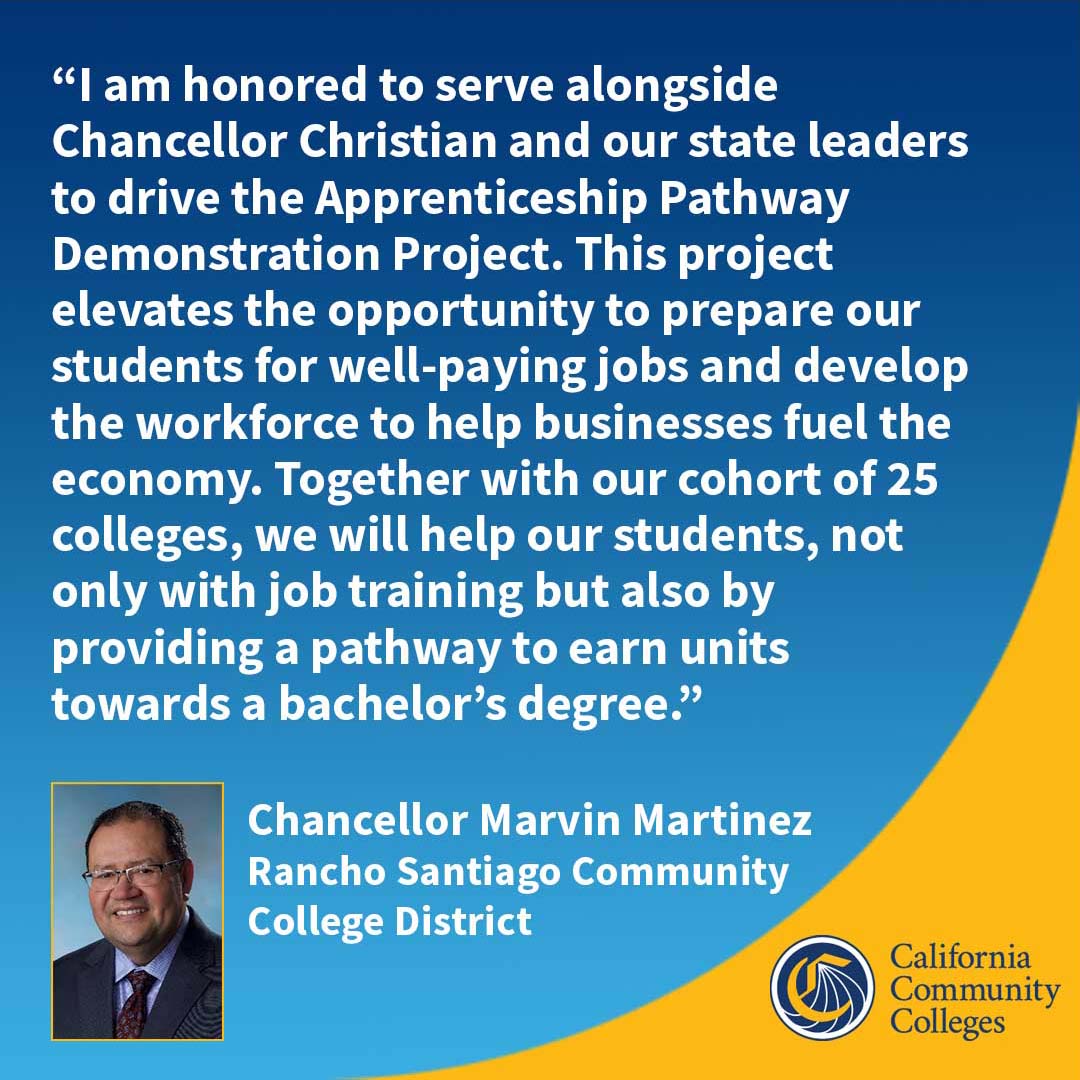 CalCommColleges's tweet photo. PRESS RELEASE: @CalCommColleges Expanding Access to College Credit for California Apprenticeship Students. READ: https://t.co/PSkRUzw6a8.
#CAWorkforce
#Vision2030 https://t.co/iY6ISpx4AH