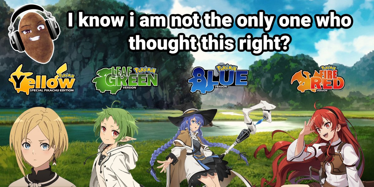 TyDaTuber's tweet photo. I made a thing.......lol #MushokuTensei #MushokuTenseiSeason2 #roxy #Sylphiette #grayrat #anime #memes https://t.co/MPFBP60xBc