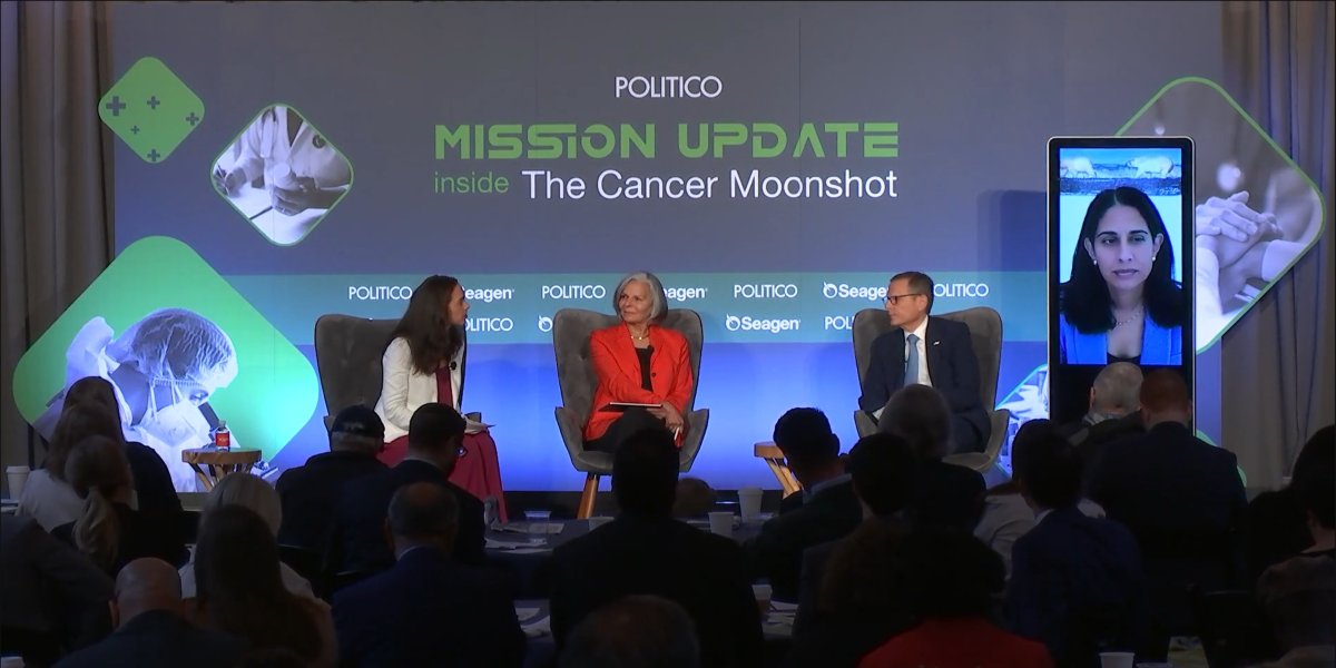 ASCO's tweet photo. "[T]here are estimates you could have a 20% improvement in all cancer mortality essentially overnight if you simply distributed current knowledge to all eligible patients," our CEO Dr. @CliffordHudis shared w/@POLITICO panel on Cancer Moonshot. #PoliticoLive #ASCOAdvocacy https://t.co/VPaV0uVszS