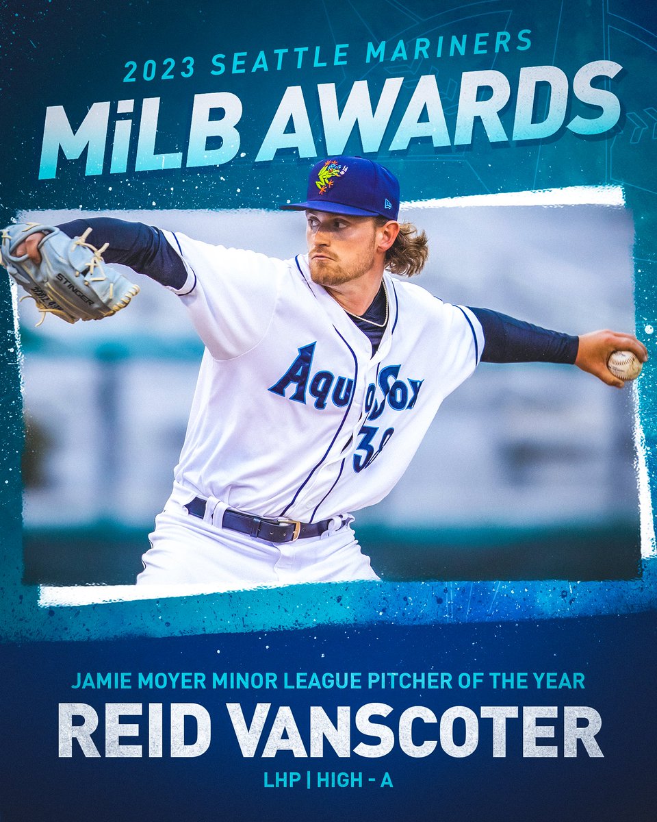 Mariners Player Development (@msplayerdev) on Twitter photo After a breakout season with the <a href="/EverettAquaSox/">Everett AquaSox</a>, <a href="/ReidVanScoter1/">Reid VanScoter</a> is our Jamie Moyer Pitcher of the Year! #SeaUsRise
🔗 atmlb.com/3LG6kKL After a breakout season with the <a href="/EverettAquaSox/">Everett AquaSox</a>, <a href="/ReidVanScoter1/">Reid VanScoter</a> is our Jamie Moyer Pitcher of the Year! #SeaUsRise
🔗 atmlb.com/3LG6kKL