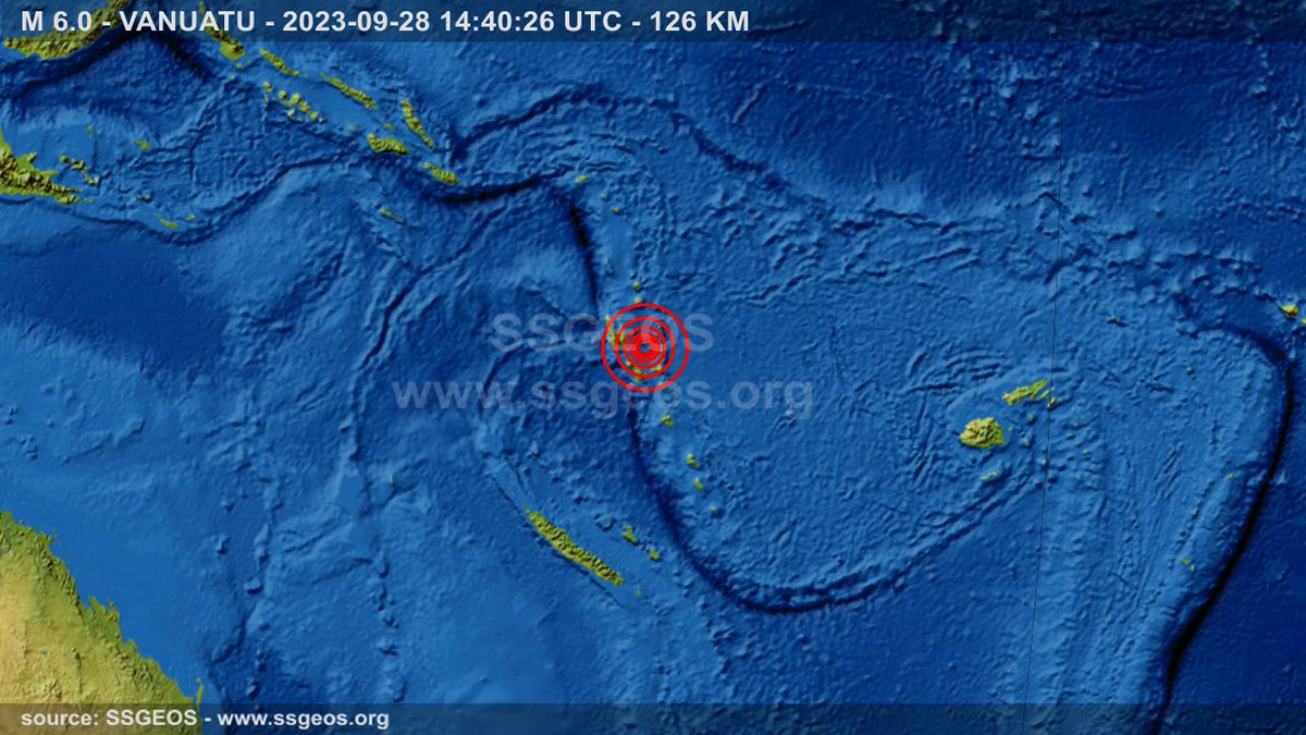 ssgeos's tweet photo. #earthquake M 6.0 - VANUATU - 2023-09-28 14:40:26 UTC - 126 KM https://t.co/XMbUk9qLla