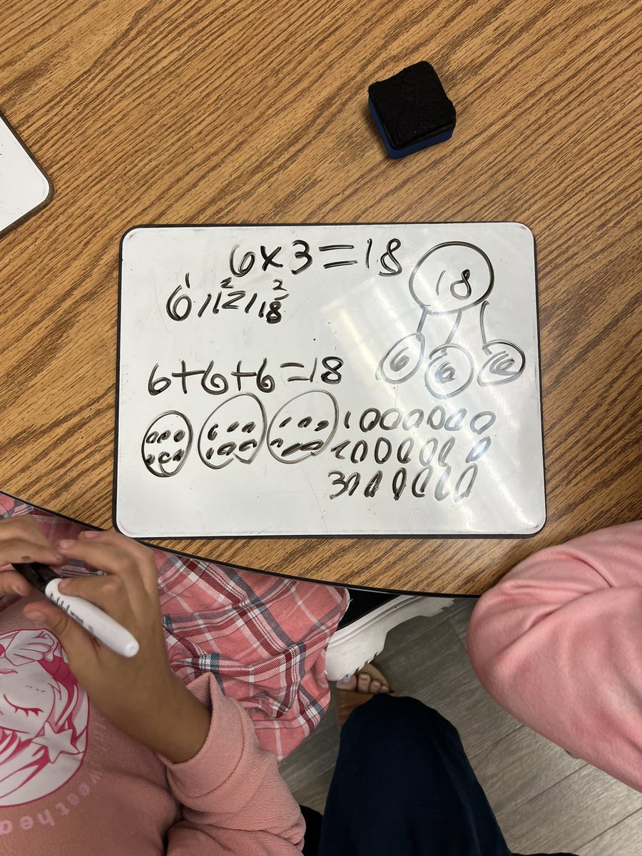 LDeCosta3's tweet photo. EUREKA! We’re 7 weeks into school and these third graders are crushing their multiplication strategies. Shout out to our third grade teachers at @ForestLnAcademy !! https://t.co/1KgQz6FipC