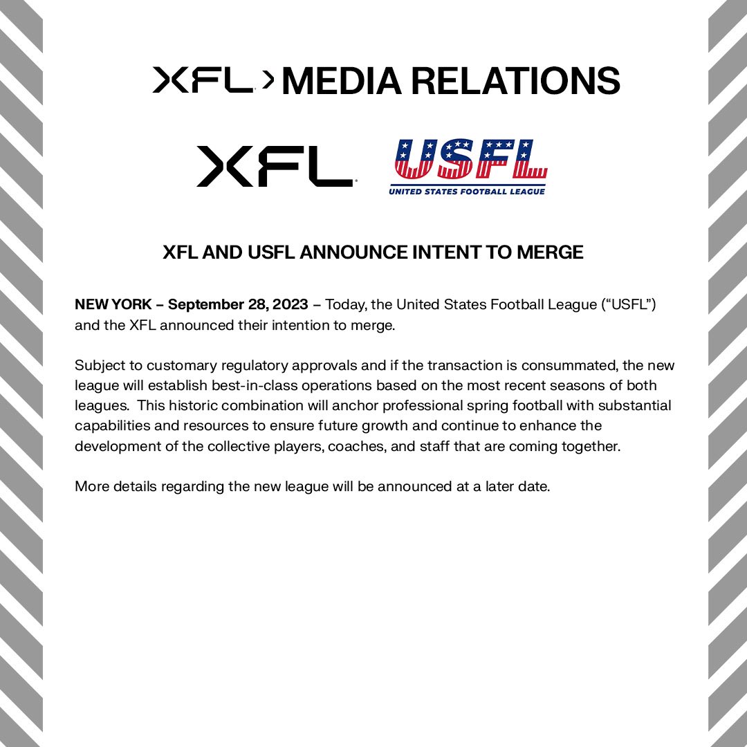 More work to be done. 

- Owner 
   XFL