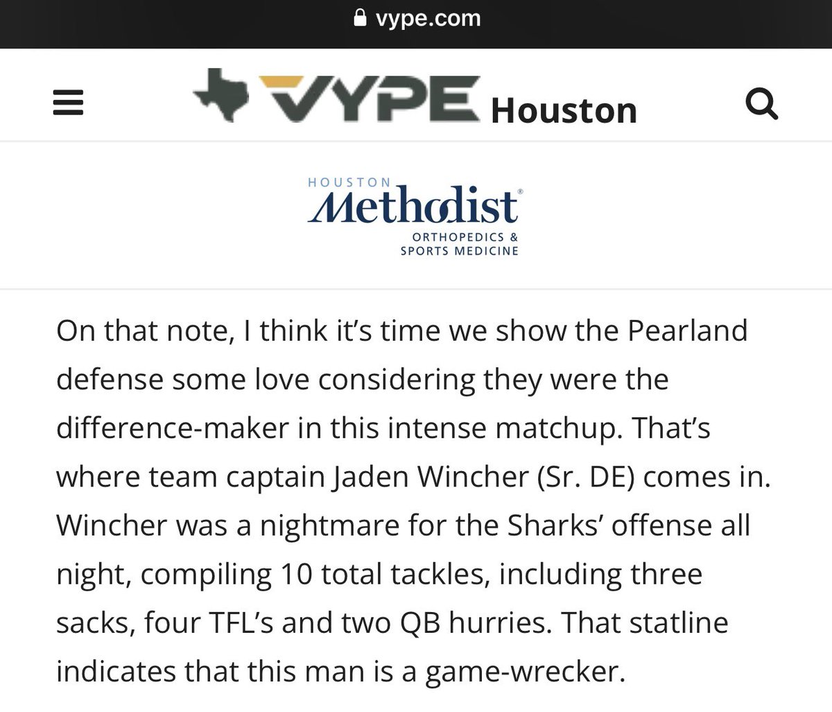 Thank you <a href="/vypehouston/">VYPE Houston</a> for covering <a href="/PearlandOilers/">Pearland Football</a> we have great coaches that make sure we are on point. <a href="/CoachGotte/">Coach Gotte</a> <a href="/PtcClub/">Pearland Touchdown Club</a> <a href="/OilerRecruiting/">Pearland Oilers Football Recruiting</a>