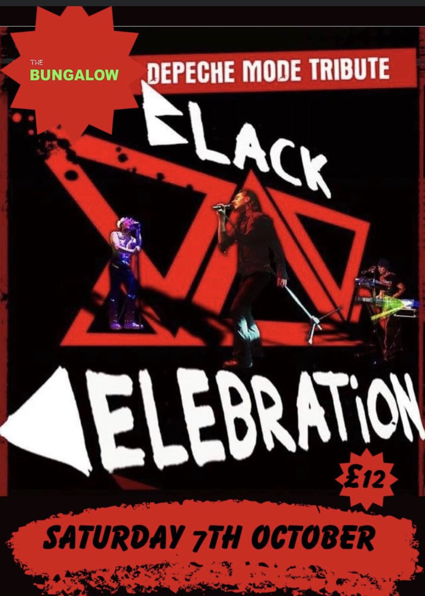 <a href="/DepecheModeTrib/">Black Celebration</a> 

<a href="/BungalowPaisley/">The Bungalow</a> 

Just over a week to go have you got your tickets yet? 

Tickets available from the link below 

eventbrite.co.uk/e/depeche-mode…
