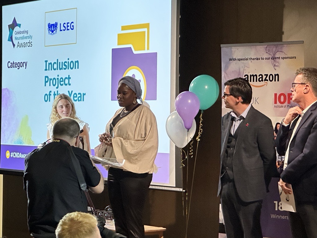 microlinkpc's tweet photo. Well done to Black SEN Mamas the winner of #InclusionProject Award. Very well deserved.
@LSEGplc
#CNDAwards #Neurodiversity #Disability #Intersectionality #SEND #RacialEquity #Neurodivergent #NDCommunity https://t.co/YrelwIet9a