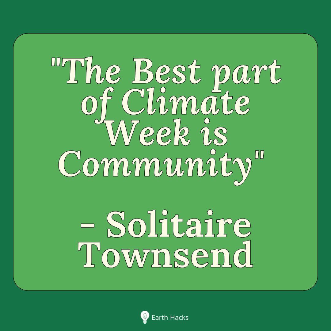 earthhacksorg's tweet image. #ClimateWeek2023 Earth Hacks highlights (2/2)