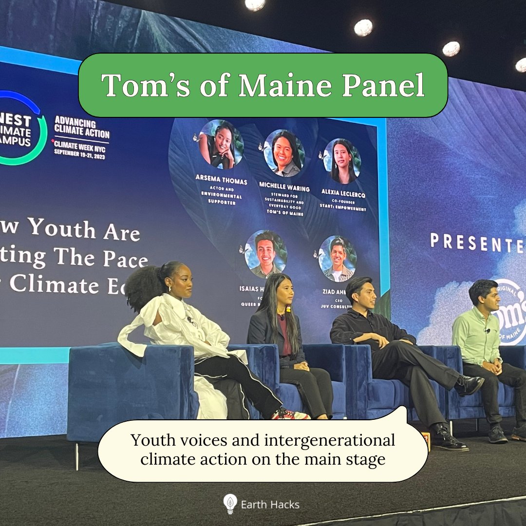 earthhacksorg's tweet image. #ClimateWeek2023 Earth Hacks highlights (2/2)