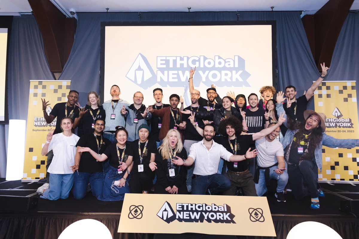 Neelshah112002's tweet photo. Thrilled to be part of the ETHGlobal New York volunteer squad! 🌐🗽 It was cool to dive into the world of Ethereum, connect with with industry leaders, and drive innovation at the heart of NYC. Let's make history together! 🌟@ETHGlobal #ETHGlobalNY #BlockchainInnovation https://t.co/R7tKfn7kdh