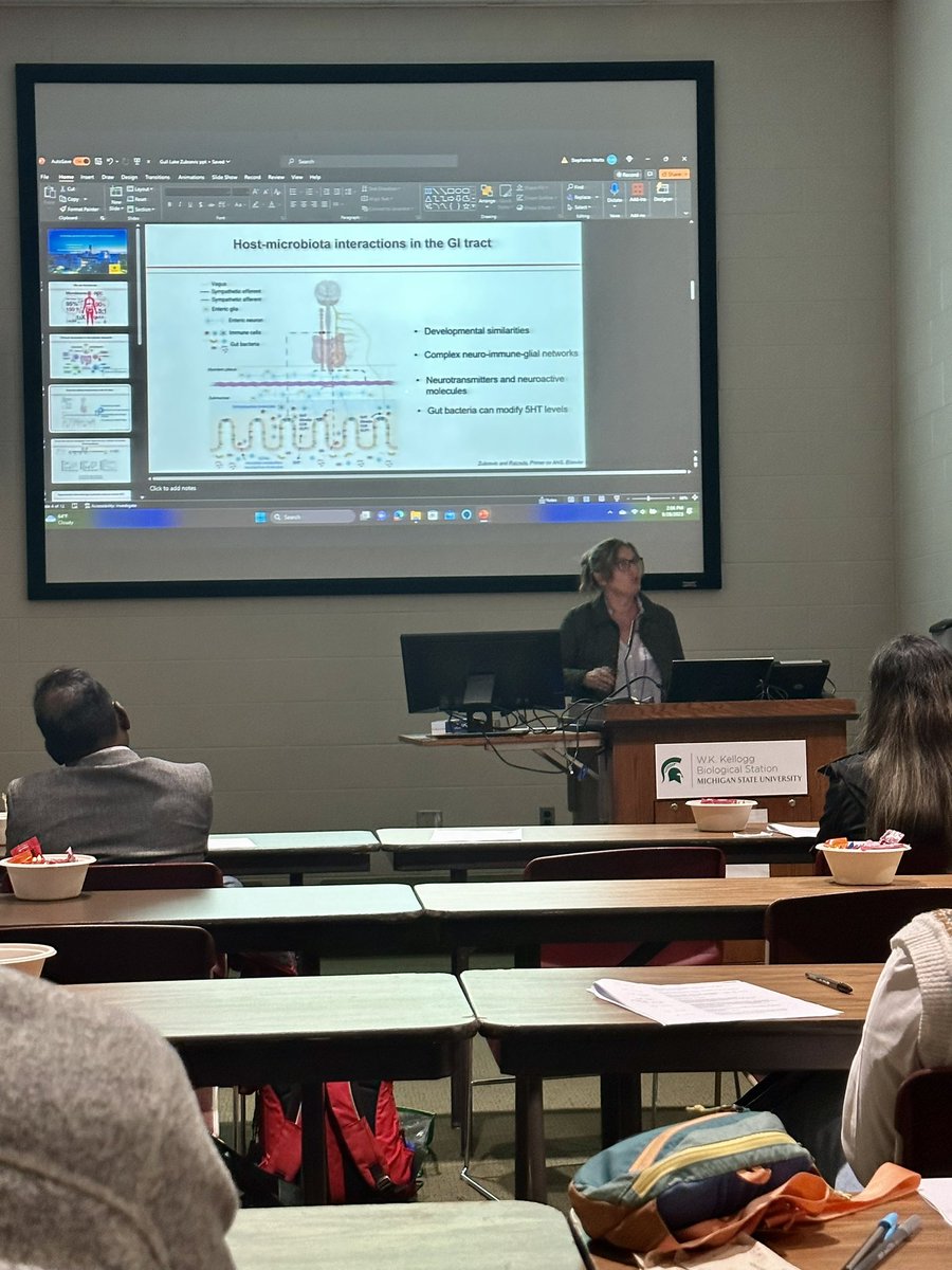 Fantastic presentation by @JasenkaPhd on Serotonergic gut-brain axis in regulation of blood pressure at the Gull Lake Hypertension meeting 2023! @UTPhysPharm @UToledoMed #hypertension23 #microbiome