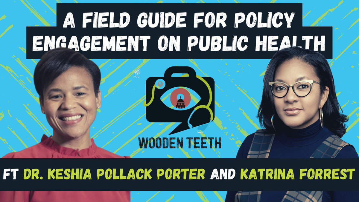 @DR_KMP and @KatrinaForrest8– co-authors of Policy Engagement, discuss their book, the political moment in which public health finds itself after the pandemic, and much more in the newest episode of Wooden Teeth. TUNE IN: bit.ly/48yGpyh #cohealth