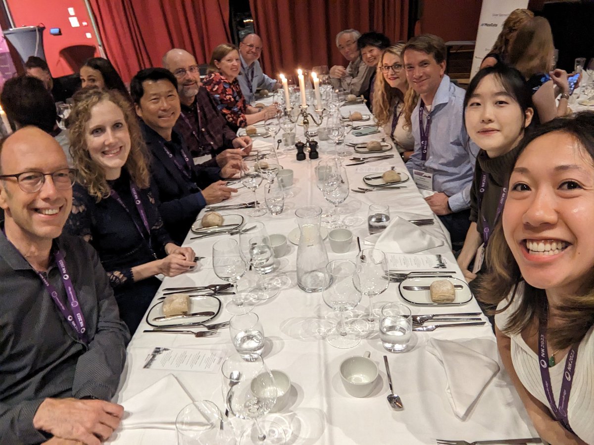 Jenn Tran (@jenn__tran) on Twitter photo Geeked out because I get to sit next to all these NK cell experts at the Gala! Lucky me!
<a href="/FoltzPhd/">Jennifer Foltz, PhD</a> <a href="/JohnSunwooMD/">John B. Sunwoo, M.D.</a> Tony French @MACattackLab <a href="/LabFehniger/">Fehniger Lab</a> Wayne Yokoyama @BerrienElliott <a href="/SytseP/">Sytse Piersma</a> <a href="/SohnHyogon/">Stacey Hyogon Sohn</a>
#NK2023 Geeked out because I get to sit next to all these NK cell experts at the Gala! Lucky me!
<a href="/FoltzPhd/">Jennifer Foltz, PhD</a> <a href="/JohnSunwooMD/">John B. Sunwoo, M.D.</a> Tony French @MACattackLab <a href="/LabFehniger/">Fehniger Lab</a> Wayne Yokoyama @BerrienElliott <a href="/SytseP/">Sytse Piersma</a> <a href="/SohnHyogon/">Stacey Hyogon Sohn</a>
#NK2023