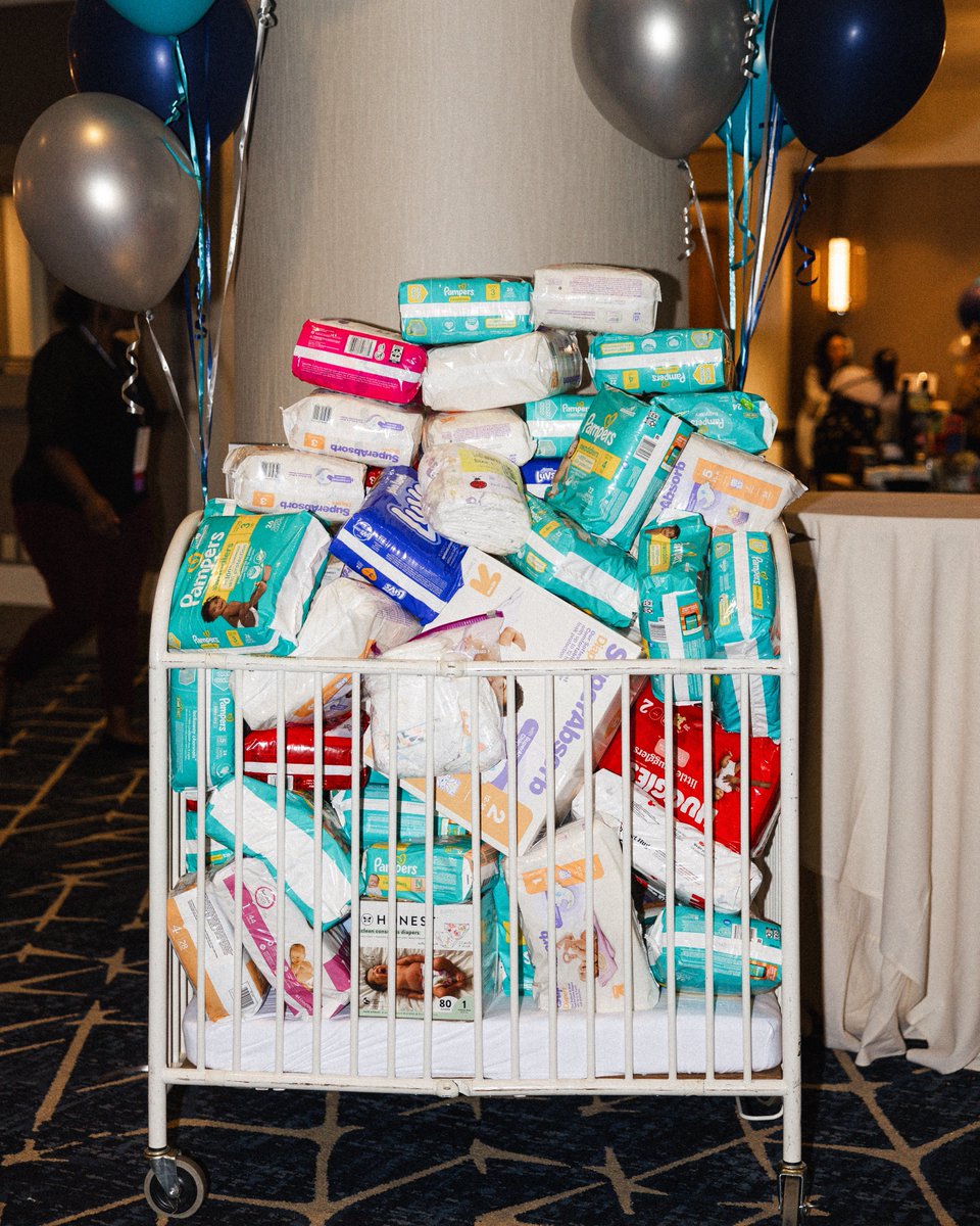 changentorg's tweet image. NFP nurses and @ChildFirstInc clinicians did their part to &quot;Fill the Crib&quot; at the 2023 National Symposium in support of local partner WestSide Baby, which provides basics for children in need. #BasicsArentBasic