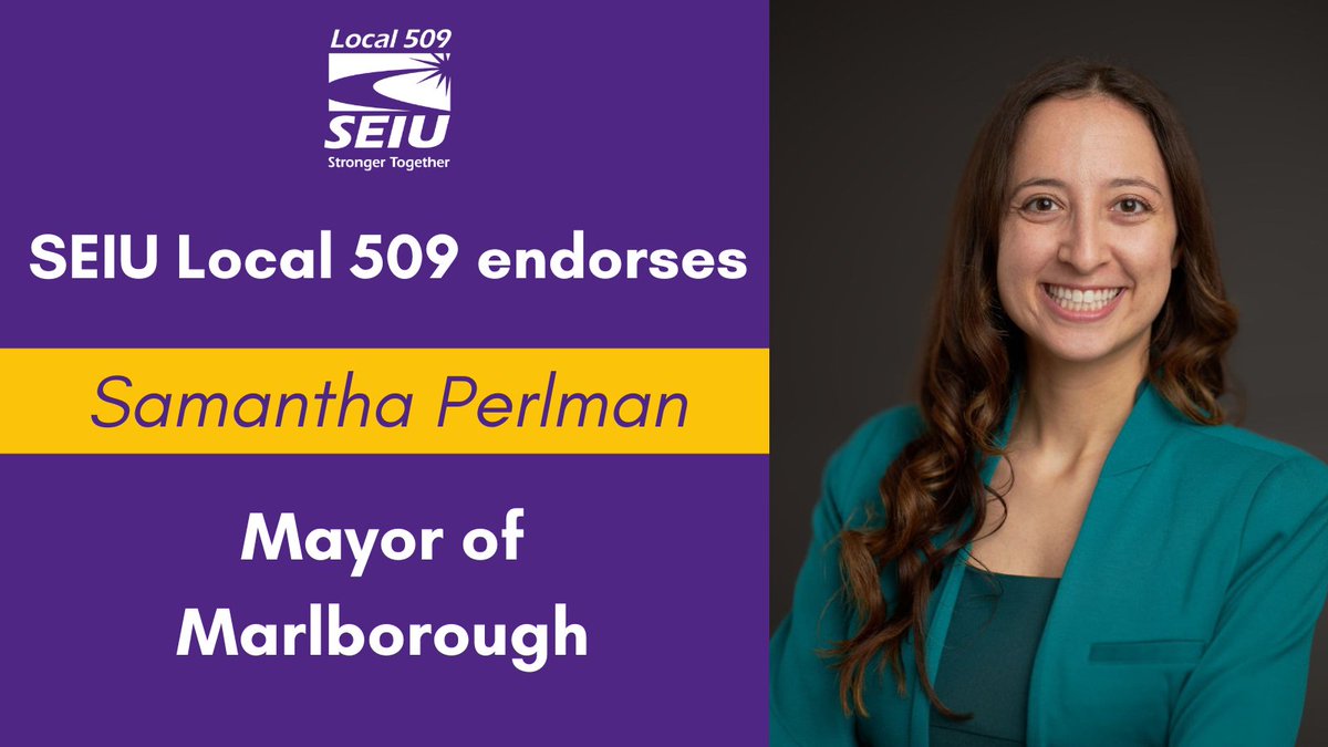 SEIU509's tweet photo. @SamforMarlboro for Mayor of Marlborough #mapoli https://t.co/Faqd3atsFv