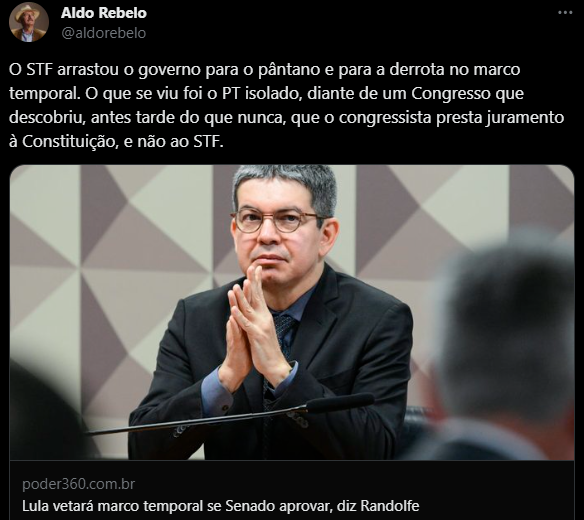 BrazilenDireita's tweet photo. VAI VETAR?
Será mais uma #DERROTA!
Sem problema @randolfeap , voltará ao #Congresso e será 'DERRUBADO' esse #VETO, a não ser que #Lula use do seu Arsenal de #Verbas para 'comprar' a não derrubada do VETO. https://t.co/2KdmARfeVo