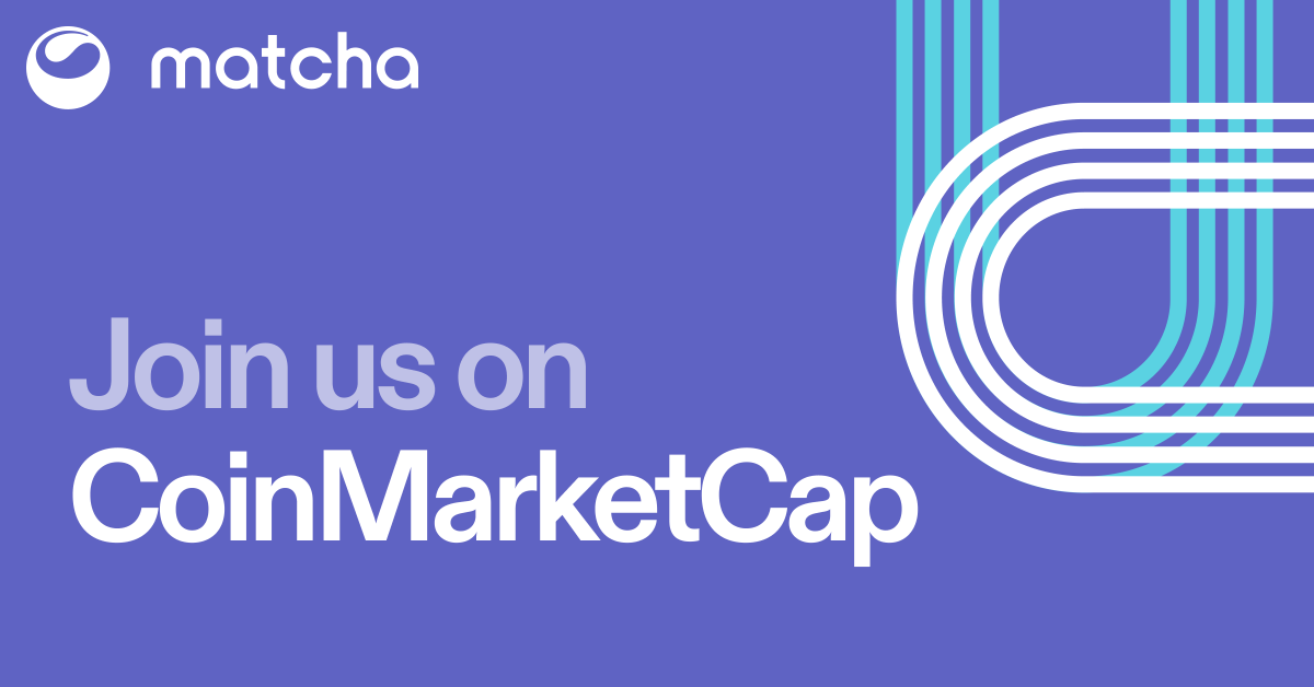 matchaxyz's tweet photo. Spreading out to make sure we are connecting with DeFi chads, wherever they may be.

If you're on @CoinMarketCap social, let's follow each other and make a better Matcha together. 🍵✨

👇
https://t.co/gZ3hGLFeuU https://t.co/qAZoNY2rsy