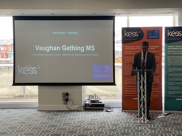 Celebrating (yet lamenting) the end of the excellent @Kess_Central program in Cardiff. It has ignited game-changing science throughout Wales. Its value is well-recognised in his address by Cabinet Secretary Vaughn Gethin. Thanks to @DowneyP, <a href="/KESS_Aber/">KESS II @ Aber</a>  and all Kess offices