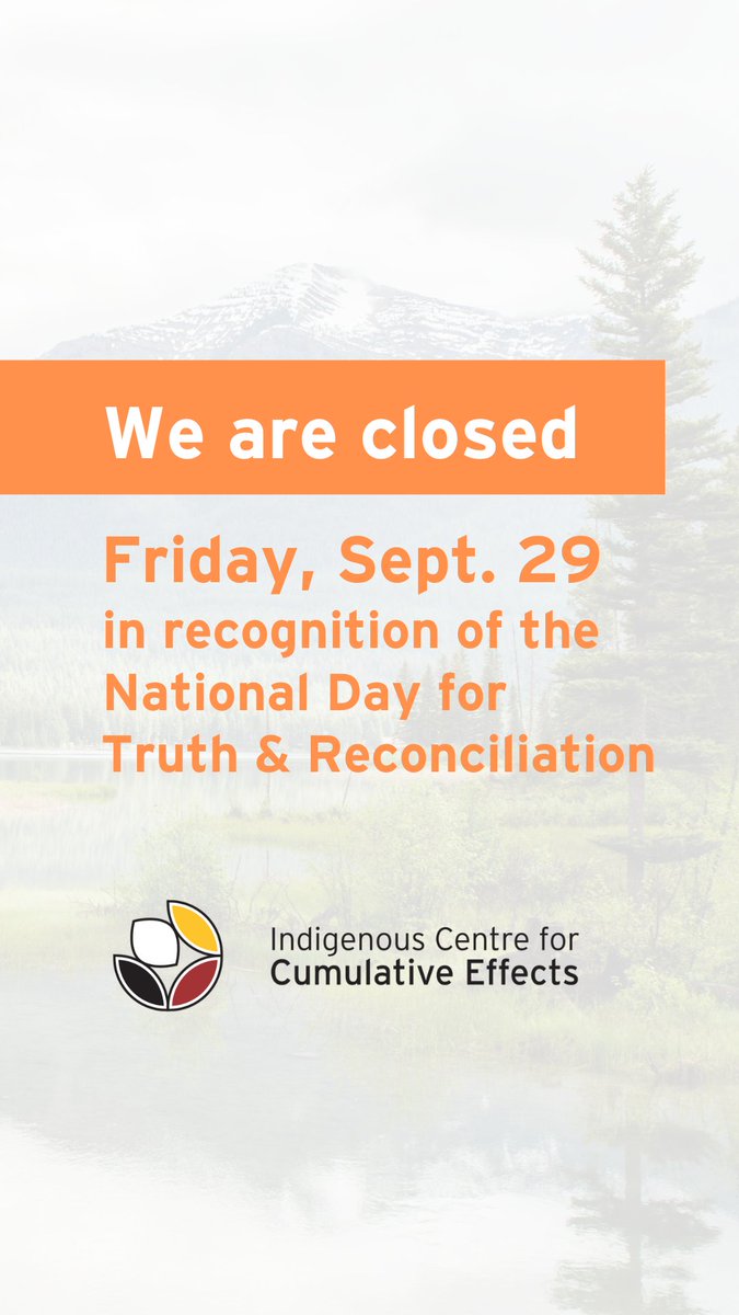 Our office is closed on Friday, September 29 in recognition of the National Day for Truth &amp; Reconciliation