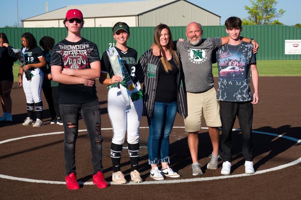 TaysleeW's tweet photo. Senior night went amazing! I had a double in the first inning to left field. 
I just want to thank everyone who had made this 4 year journey amazing. Forever a T wolf.@As_18_Premier  @nnhsathletics1 https://t.co/lNGKwNn8nC