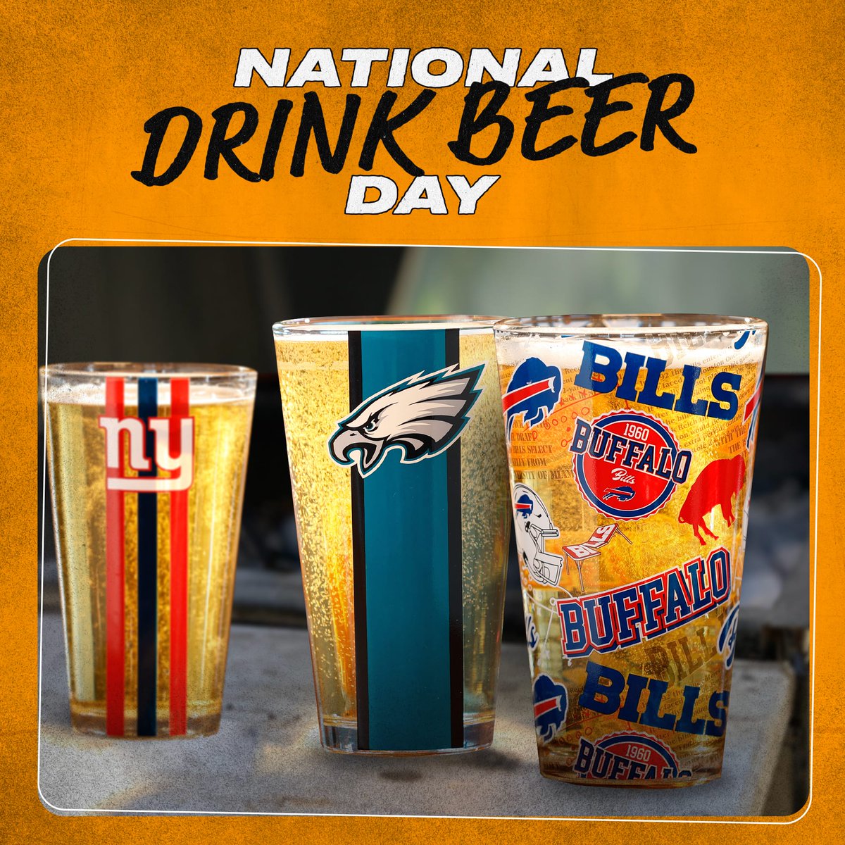 SportsFanIsland's tweet photo. Pop open a cold one! 🍻 #NationalDrinkBeerDay 🎊 https://t.co/OEKKPLCOhg