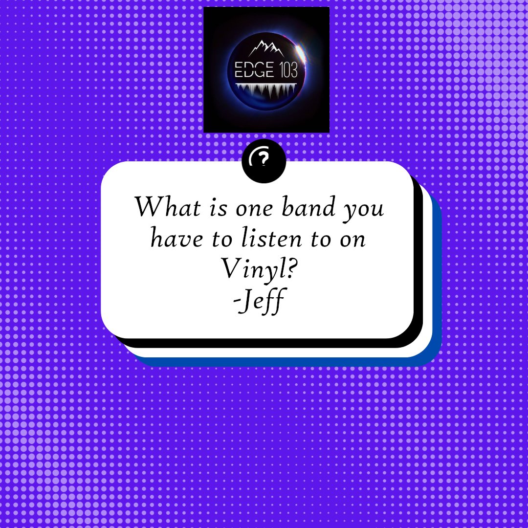 SAITRadio's tweet photo. If I had to pick. Queen. Because I have and.. yes... yes
-Jeff
#Edge103 #LivingontheEdge #SAITRadio https://t.co/2RON9KKf0p