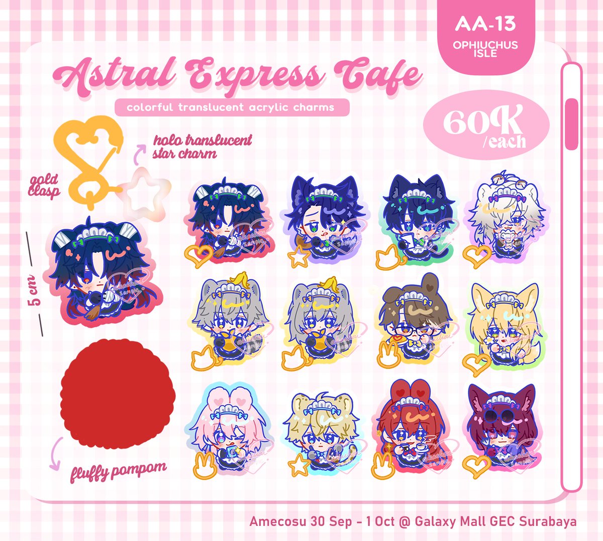akachou_tweet's tweet photo. [RT &amp; ❤️ is very appreciated]

Here is my part 1 catalog lineup for Amecosu this weekend. They're going to available at Creatopia, Chibicon, and CF17 too o(>ω0)o

I'm planning to open p0 for CF17 ots pick up and mail 0rder in early October after I've finished some new designs🌸 https://t.co/6hPMbXeWbR