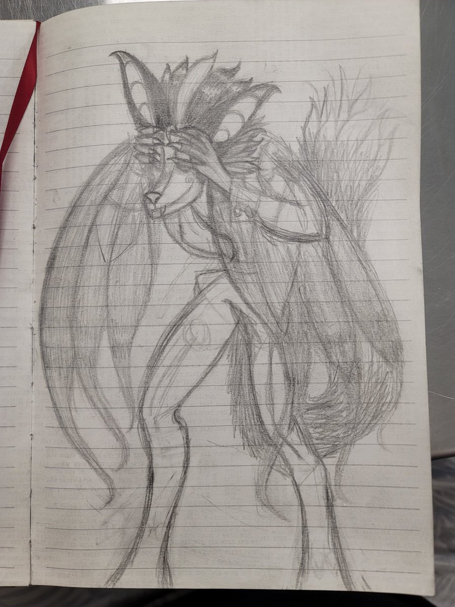 Colemonkey2001's tweet image. Need to work on just figuring him out better but a new drawing of my boi.