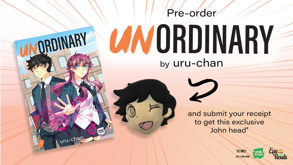 uruchanOFR's tweet photo. Hullo! I'm back with more info for Unordinary, Vol 1!

Anyone in the US who preorders (or who has already preordered) can submit a receipt to the below link to receive an exclusive John head!

https://t.co/o4KKVanXrf

Limited to US residents only https://t.co/74WaT3wnmW