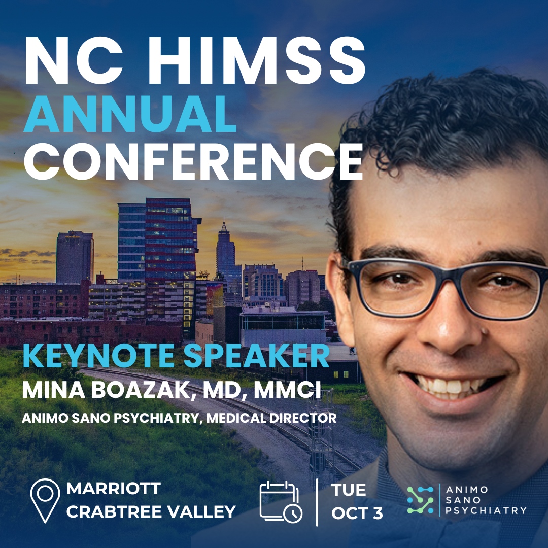 Dr. Mina Boazak will be bringing his insights to the @nchimss conference on Tue, Oct. 3. His upcoming keynote 'AI in Healthcare: Practical Opportunities and Challenges,' will delve into the complex world of artificial intelligence within the healthcare sector. Join us! #NCHIMSS