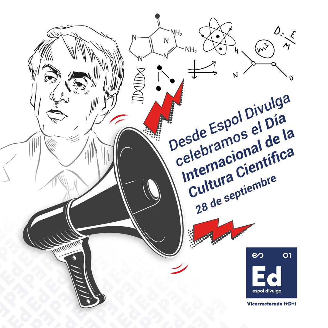 La ciencia es parte de la
cultura y su divulgación es un compromiso social 🙌🏼 

@EspolDivulga celebra el 
Día Internacional de la Cultura Científica y motiva a la comunidad investigadora a divulgar sus trabajos a la sociedad.

#CulturaCientifica #ComunicaCiencia