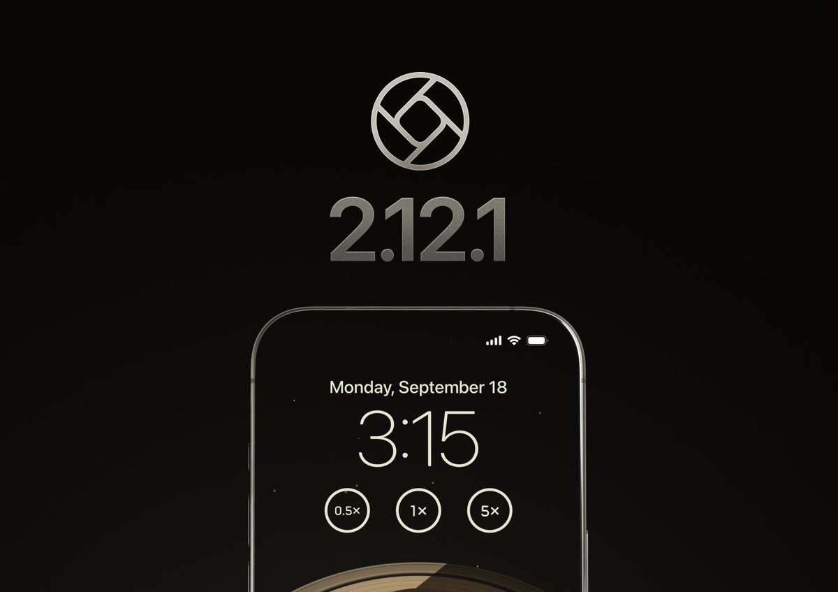 Halide 2.12.2 is here! Our first update for iPhone 15 and iPhone 15 Pro.

🔸Updates to Lock Screen widgets
🔸Lens picker update for 5× telephoto lens
🔸Dynamic Island format picker update

Along with all the good parts of 2.12: Zero Shutter Lag and more. halide.cam/download