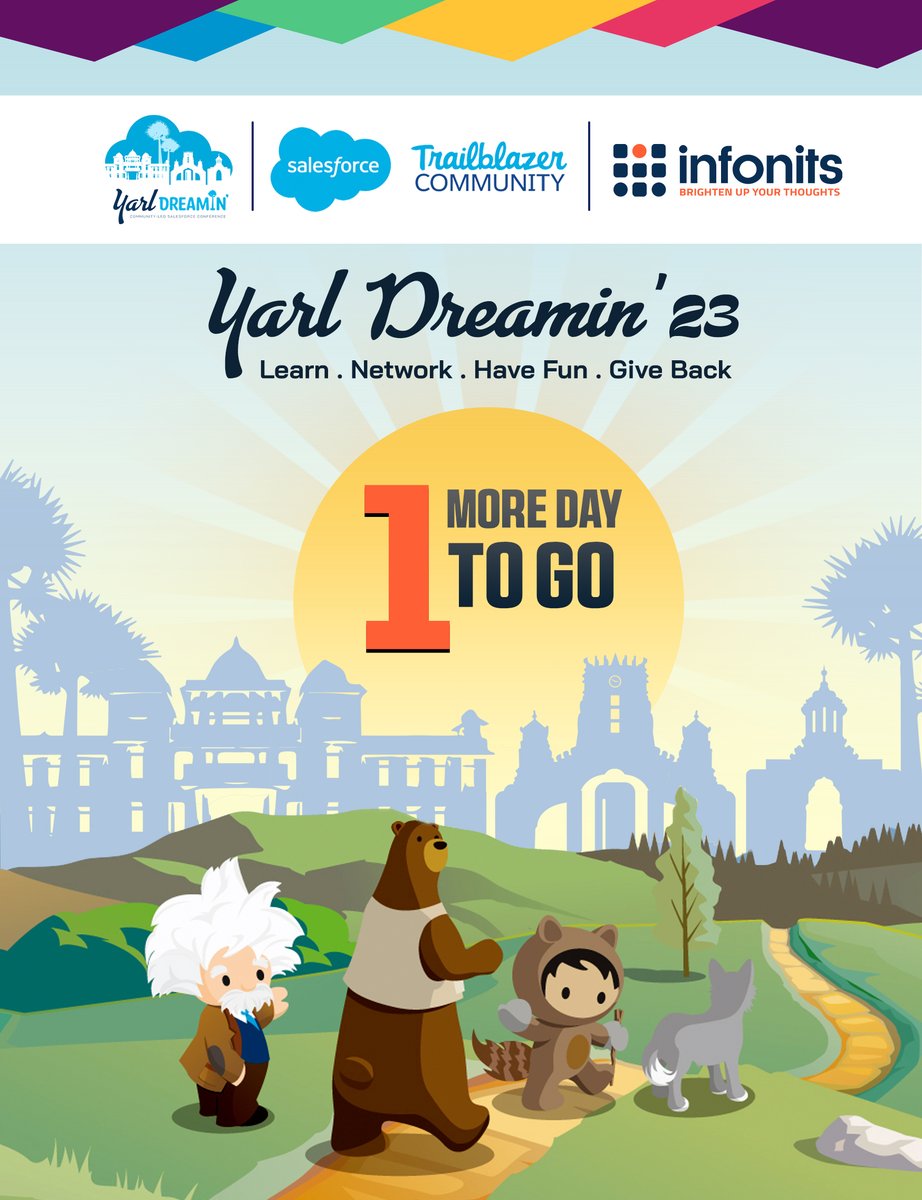 Just 1 more day to go until the first-ever Salesforce community conference in Sri Lanka! 🚀 #YarlDreamin23 holds special significance, and Infonits is proud to be a silver  sponsor. Join us at Chelva Palace, Jaffna on September 30th #Salesforce  #YarlDreamin23 @YarlSFO