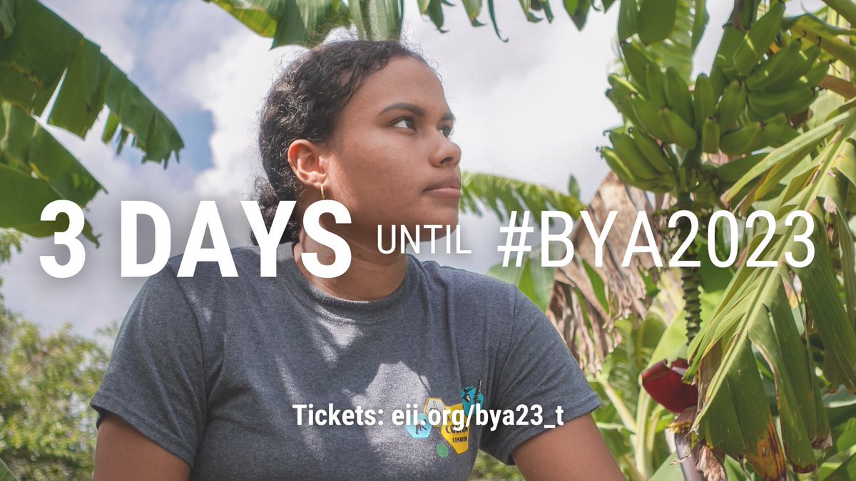 3 days until our #BrowerYouthAwards ceremony in Berkeley, CA, on October 17. Celebrate our inspiring youth leaders as they move forward together. Reserve your free ticket today! eii.org/bya23_t
