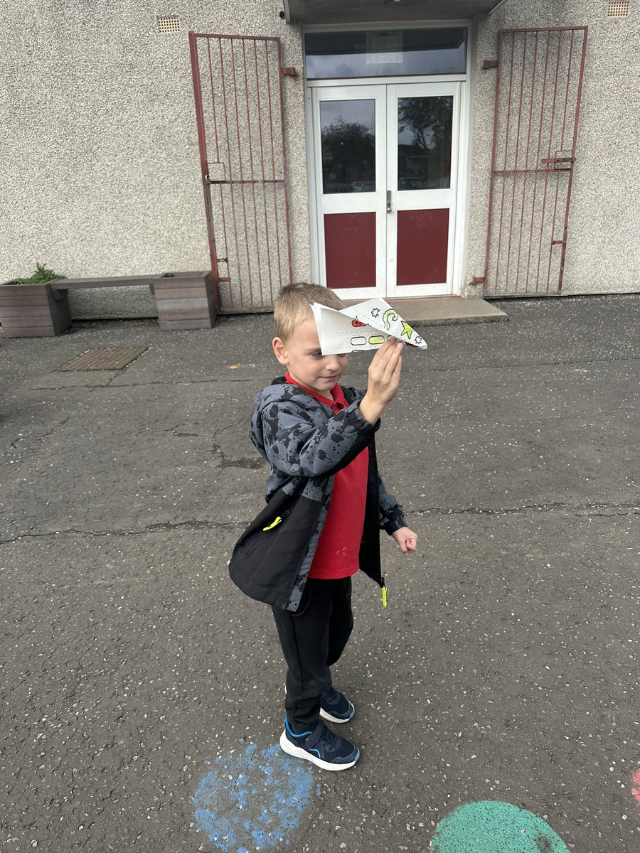 BowhouseP2's tweet photo. For #MathsWeekScot we made paper airplanes for the maths in motion theme! #bowmaths โ๏ธ๐ https://t.co/AQ1tBhUky6