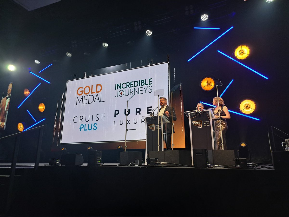 A huge thank you to our headline partners <a href="/goldmedalagents/">Gold Medal</a>, Incredible Journeys, Cruise Plus and Pure Luxury for supporting the
#TravelIndustryAwards 2023. Let the ceremony commence...