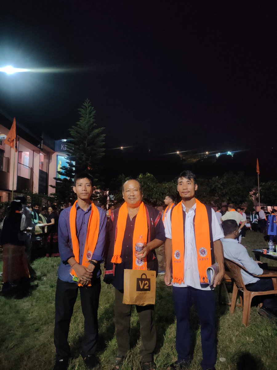 NoktimTangsa's tweet photo. “Akhil Bharatiya Vidyarthi Parishad (ABVP) Arunachal Pradesh Unit Celebrates ABVP Sangam in Commemoration of 75 Years of Service to the Nation at VKV Chimpu; Honored by Presence of Governor Lt. General Kaiwalya Trivikram Parnaik“ https://t.co/DwfpKSHNRf