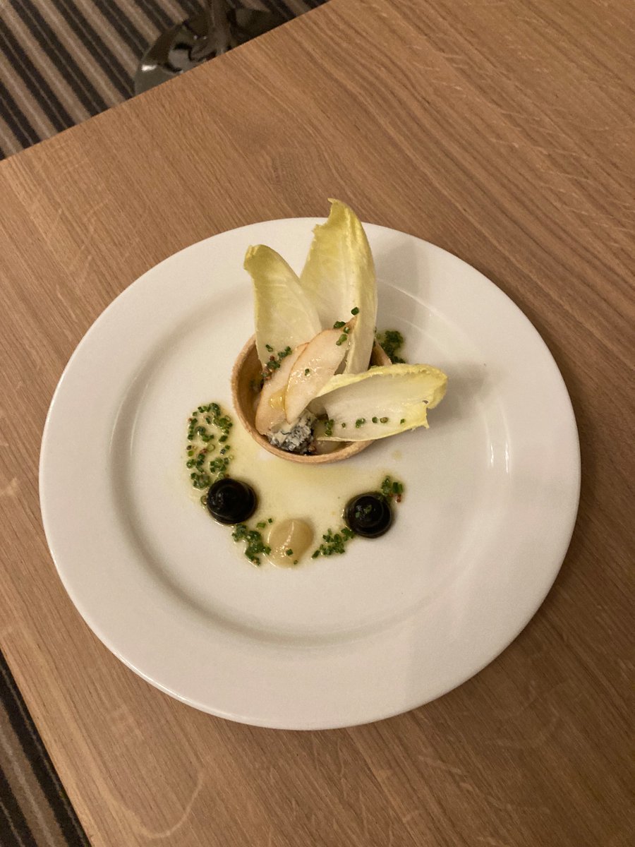 EADT Business (@eadtbusiness) on Twitter photo Onto Dinner! Starting with a delicious Pear and miso tart, pickled walnut ketchup, gorgonzola, chicory, roasted walnuts and chive vinaigrette (v) <a href="/kesgravehall/">milsoms kesgravehall</a> #EADTbusinessawards Onto Dinner! Starting with a delicious Pear and miso tart, pickled walnut ketchup, gorgonzola, chicory, roasted walnuts and chive vinaigrette (v) <a href="/kesgravehall/">milsoms kesgravehall</a> #EADTbusinessawards