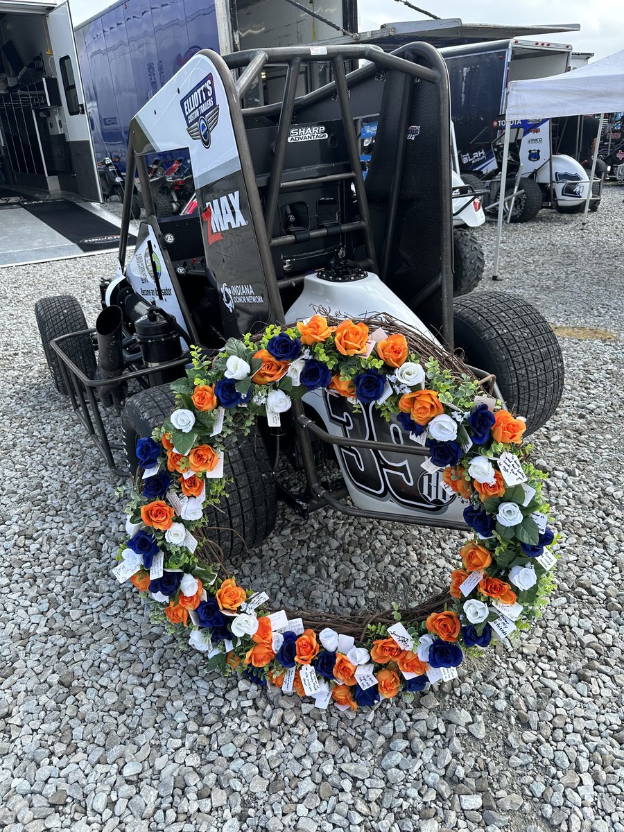 There is no winners wreath in Motorsports that carry the meaning of this one.  At the end of the BC39 it will placed around the winners neck.  What makes it so special is it is filled with notes to Donor Hero’s and their families.