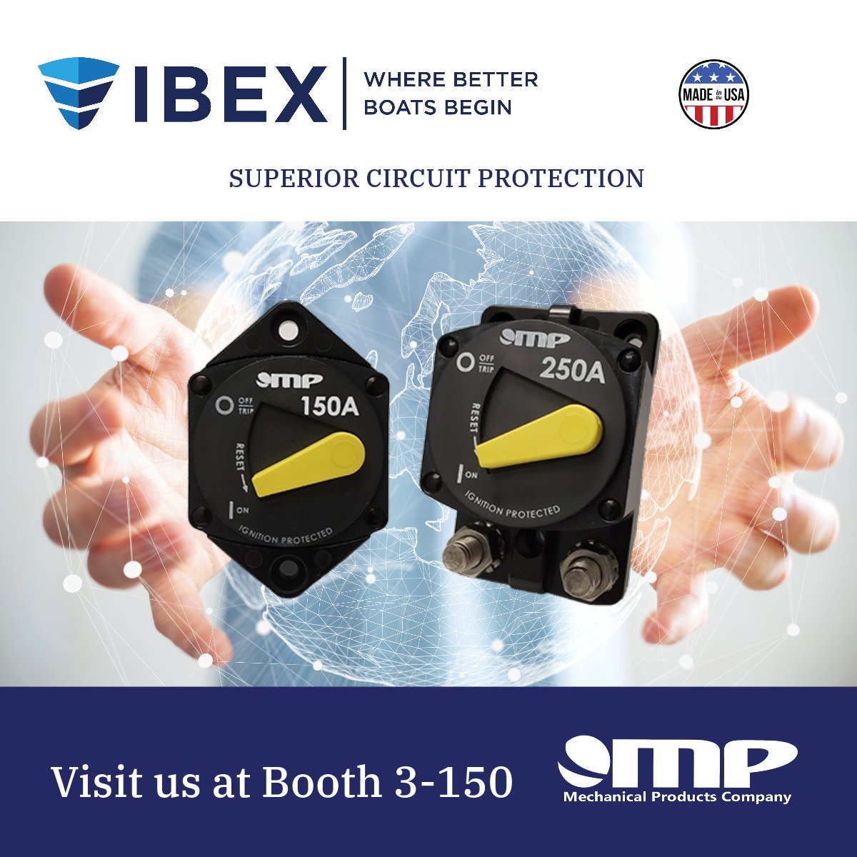 MP is excited to be at the IBEX Show in Tampa next week!  Stop by our booth 3-150 to see some of the new products hot off the production lines. We look forward to meeting with you!  
#ibex2023 #ibexshow #circuitprotection #boatbuilding #madeinusa #boatdesign #solarpower
