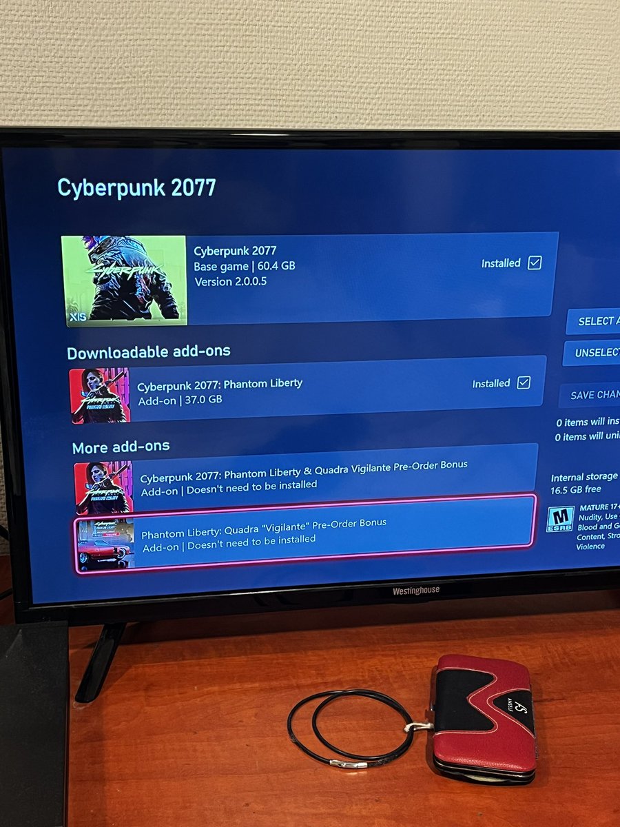 NuttCade's tweet photo. @CDPRED_Support I pre ordered the Phantom Liberty DLC a couple months back and I haven’t received the in game bonus items or any in game messages that may have something to do with it. I was wondering if that issue had been reported before? https://t.co/tRbVJ5wPsN