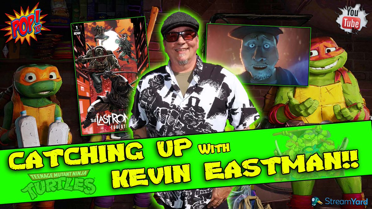 @kevineastman86 was back on the POPXP! studio! youtu.be/ygHG2wUcvdU?si… checkout our latest interview with Kevin as we catch up on all things turtles! @NileScala @TomWaltz @GoatboyXL @BillyTucci @JCVaughn1 @couchdoodles @Tonpa2 @BISHART