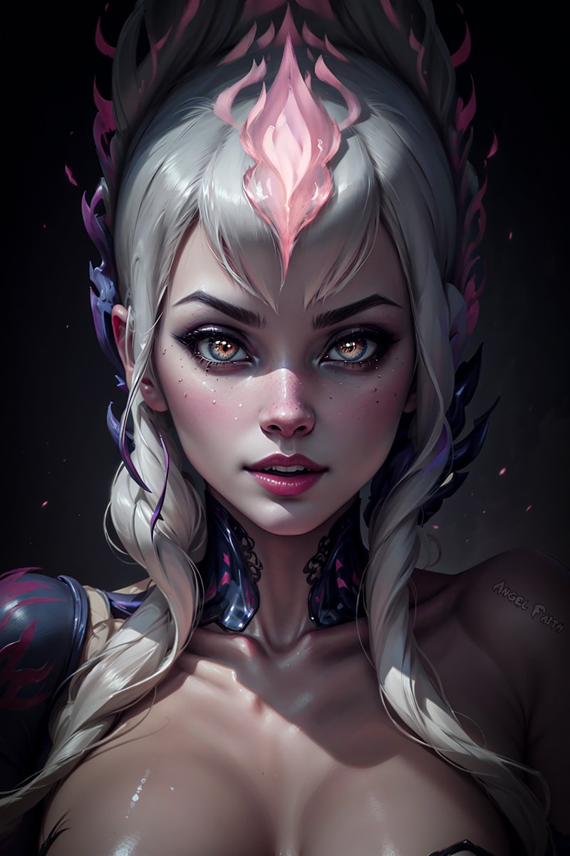 angelfaithAI's tweet image. #Evelynn #LeagueOfLegends  #AiGirl #AiArt