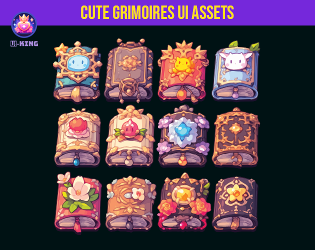 UI_KING_'s tweet photo. 12 Enchanting Grimoire Books Game Assets to use in your game !

Get 'em: https://t.co/vL7SGUKwQ0

#gamedev #IndieGameDev #Indiedev #GameArt #GameMaker #Unity3D #UE4 #GameProgramming #vectorart #gameassets #GodotEngine 

@indiegamesdevel 
@IndieGameDevBot 
@IndieDevDog https://t.co/uaPObr81FW