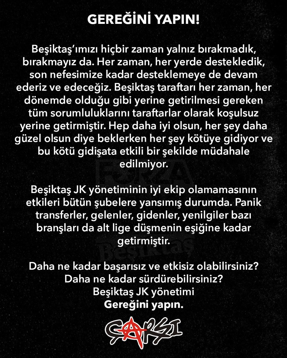 GururlanBJK_'s tweet photo. YÖNETİM İSTİFA https://t.co/pOnLp564tJ