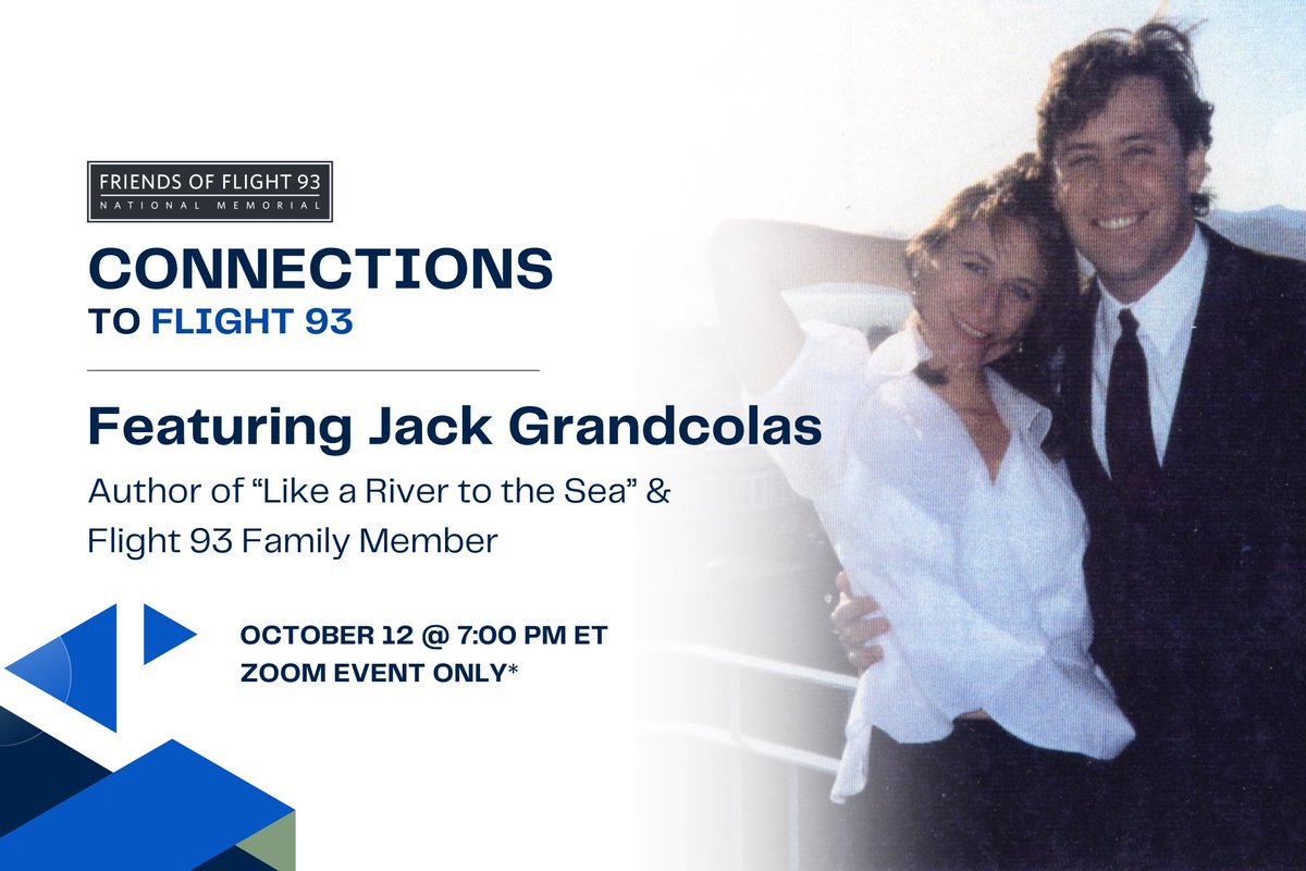 Flight93Friends's tweet photo. Join us on Thursday, October 12 at 7:00 PM ET, when Friends will host a special guest, author &amp; Flight 93 Family Member, Jack Grandcolas. We invite you to tune in to hear his empowering story!

Register now at https://t.co/IjzOZUFVTf. https://t.co/u6z1NaF1ne