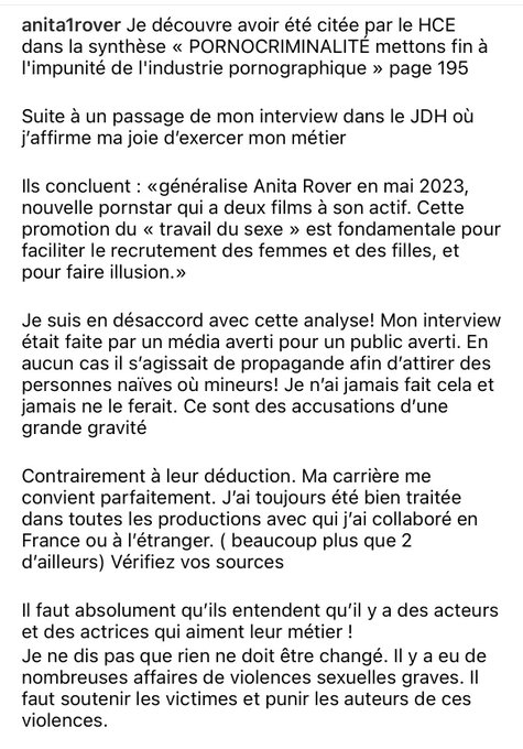 1 pic. Ma réponse pour le @HCEfh après m’avoir citée dans leur synthèse : « PORNOCRIMINALITÉ mettons