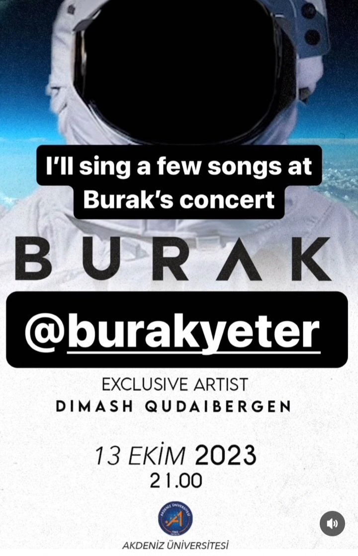 Dimash will be special guest on the coming concert of @BURAKYETER They'll perform #Weekend together & @dimash_official will perform a few other songs.