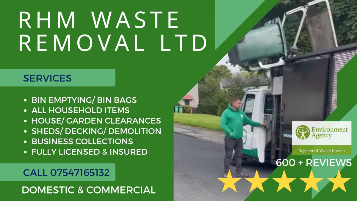 WhatsApp your pictures or call Lee now for your free quotes on rubbish removal. Prices From £20! Cheaper Than Skip Hire!

Call or WhatsApp 07547165132 ✅ 

Rated The Best, Greater Manchester!