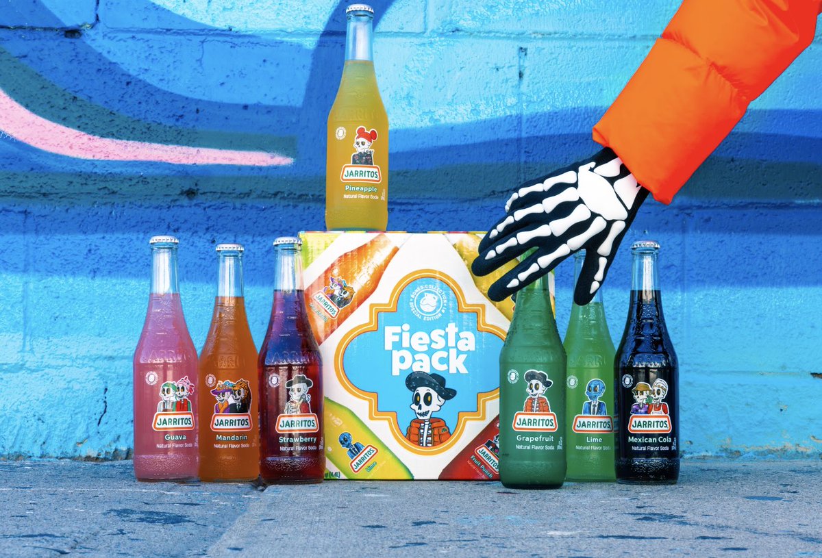 Want to get your hands on the newest Fiesta Pack? We gotchu, familia.

Follow Jarritos, like &amp; retweet this tweet, then respond telling us your favorite Bones by Jarritos trait for your chance to win one of the Fiesta Packs featuring Bones IP 🦴🔥