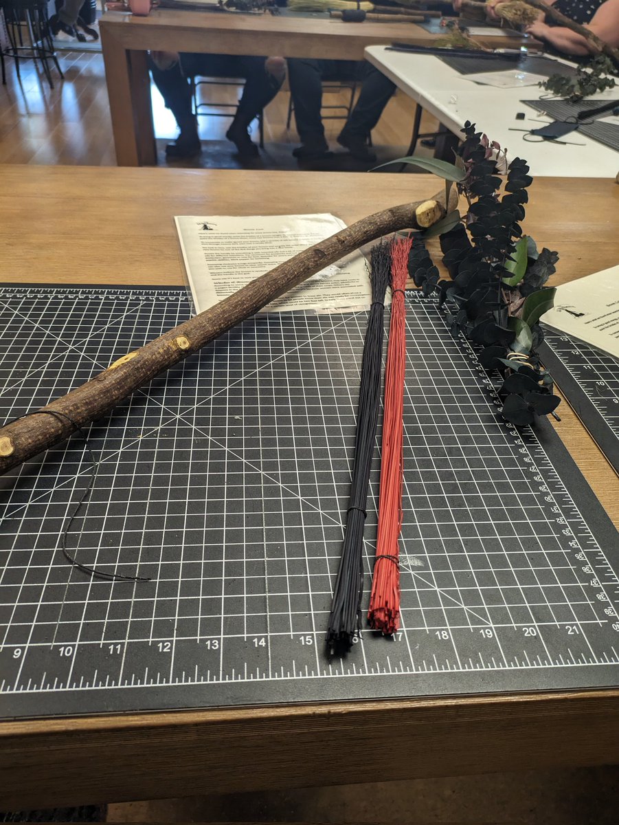 AshesTerrible's tweet photo. I did a broom making class at the Witchery today!!! It was so much fun I'm so glad I got to do this 🥹
#witchery #broommaking #witchy #broom #spell https://t.co/MQsd00AoyB